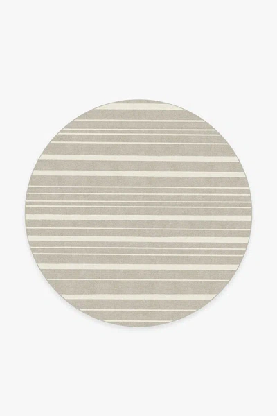 Ruggable Hudson Stripe Stone Flatwoven Rug In Neutral