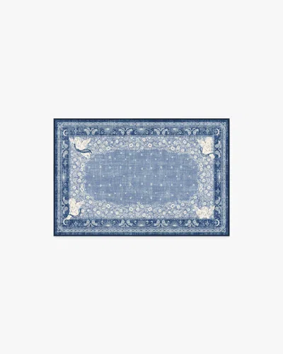 Ruggable Humberto's Bandana Blue Flatwoven Rug By Humberto Leon