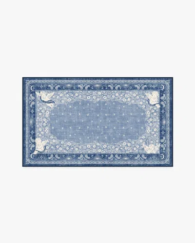 Ruggable Humberto's Bandana Blue Flatwoven Rug By Humberto Leon