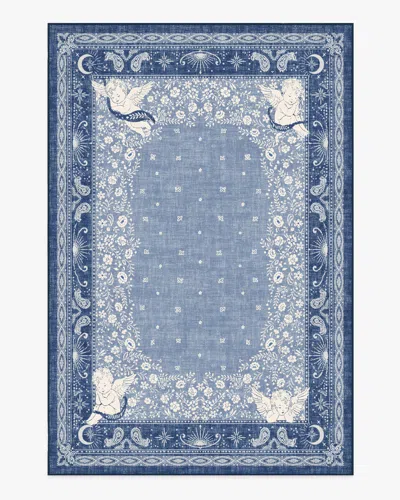 Ruggable Humberto's Bandana Blue Flatwoven Rug By Humberto Leon