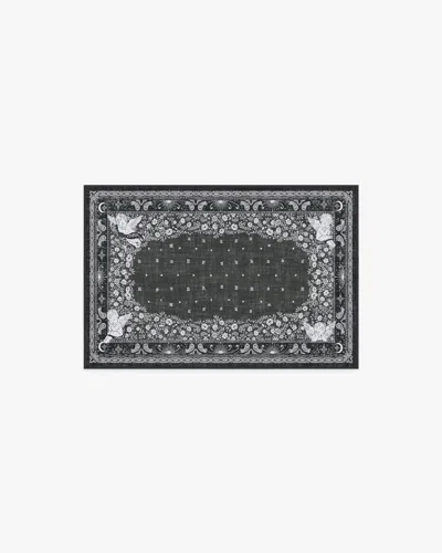 Ruggable Humberto's Bandana Soft Black Flatwoven Rug By Humberto Leon