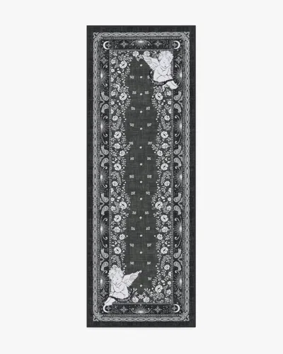Ruggable Humberto's Bandana Soft Black Flatwoven Rug By Humberto Leon In Animal Print