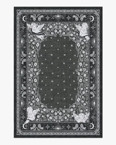 Ruggable Humberto's Bandana Soft Black Flatwoven Rug By Humberto Leon In Multi
