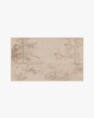 Ruggable Hundred Acre Wood Natural Flatwoven Rug In Sand