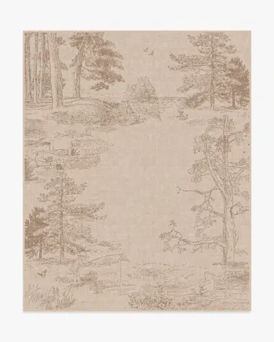 Ruggable Hundred Acre Wood Natural Flatwoven Rug In Sand