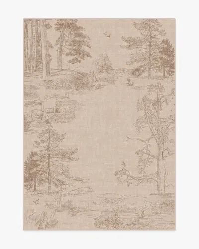 Ruggable Hundred Acre Wood Natural Flatwoven Rug In Sand