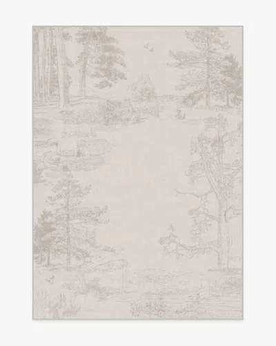 Ruggable Hundred Acre Wood Soft Grey Flatwoven Rug In Gray