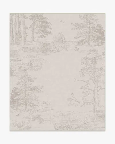 Ruggable Hundred Acre Wood Soft Grey Flatwoven Rug In Gray