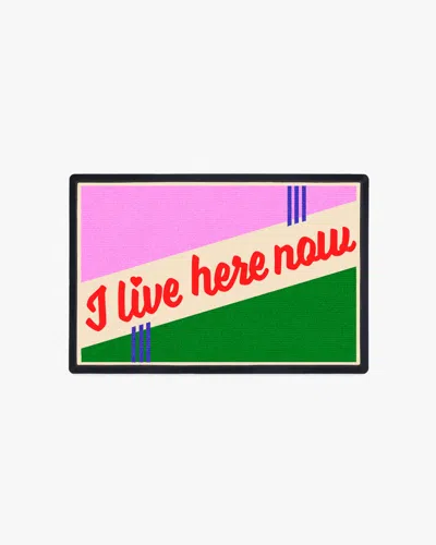 Ruggable I Live Washable Doormat In Pink