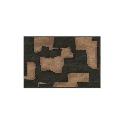 Ruggable Impresa Charcoal & Taupe Washable 2-piece Rug And Pad System In Black