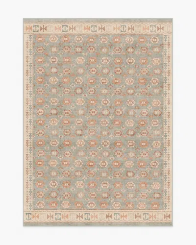 Ruggable Indira Sage & Terracotta Flatwoven Rug In Gray