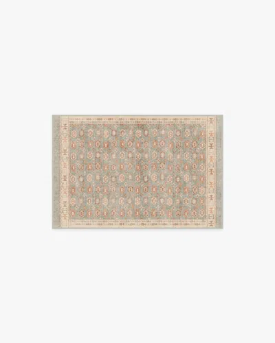 Ruggable Indira Sage & Terracotta Flatwoven Rug In Gray