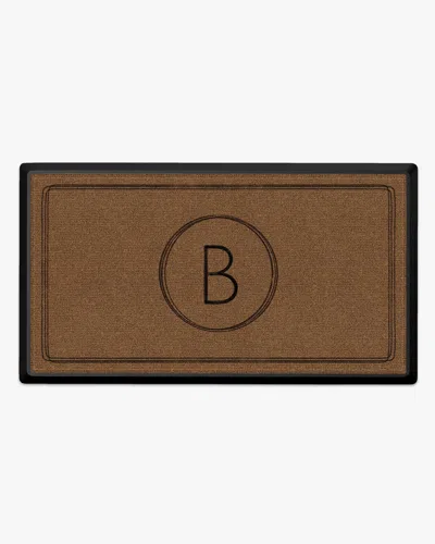 Ruggable Infinity Monogram Large Doormat In Brown