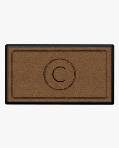 Ruggable Infinity Monogram Large Doormat In Brown