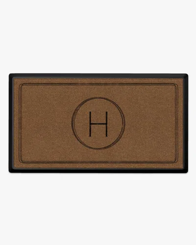 Ruggable Infinity Monogram Large Doormat In Brown