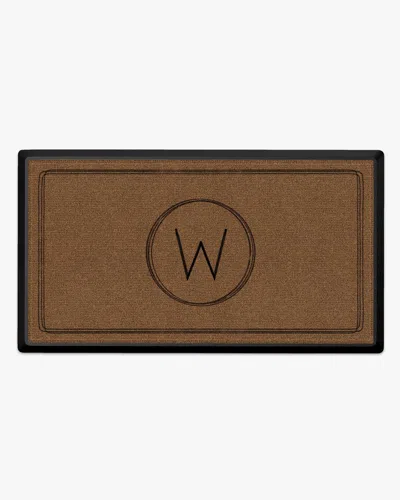 Ruggable Infinity Monogram Large Doormat In Brown