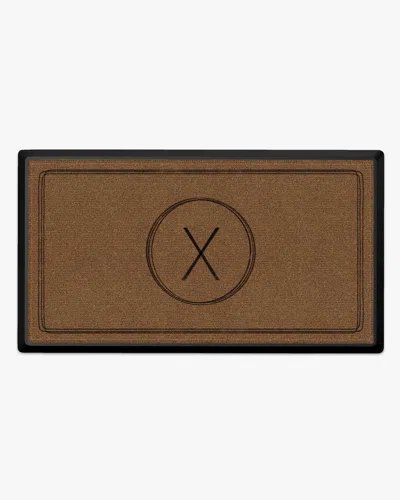 Ruggable Infinity Monogram Large Doormat In Brown