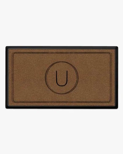 Ruggable Infinity Monogram Large Doormat In Brown