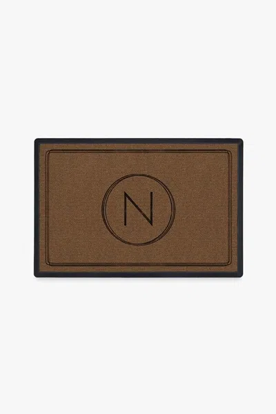 Ruggable Infinity Monogram Washable Doormat In Brown