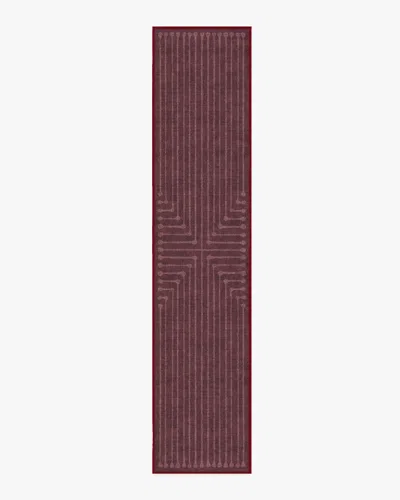 Ruggable Inkdrop Burgundy Flatwoven Rug By Jonathan Adler In Purple