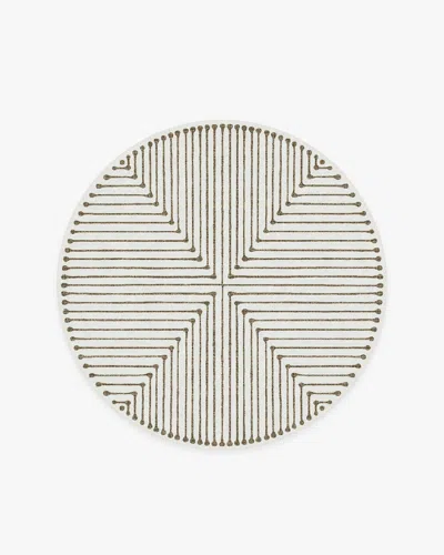 Ruggable Inkdrop Camel & Ivory Flatwoven Rug By Jonathan Adler In White
