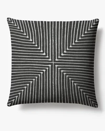 Ruggable Inkdrop Charcoal Woven Throw Pillow By Jonathan Adler In Gray