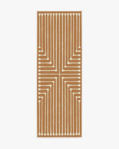 Ruggable Inkdrop Copper Flatwoven Rug By Jonathan Adler In Brown