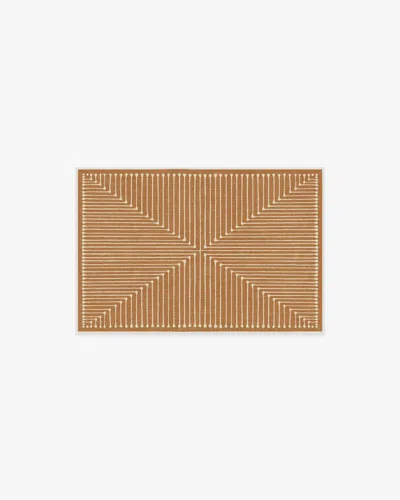 Ruggable Inkdrop Copper Flatwoven Rug By Jonathan Adler In Brown