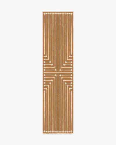 Ruggable Inkdrop Copper Flatwoven Rug By Jonathan Adler In Brown