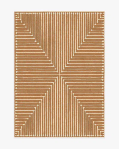 Ruggable Inkdrop Copper Flatwoven Rug By Jonathan Adler In Brown