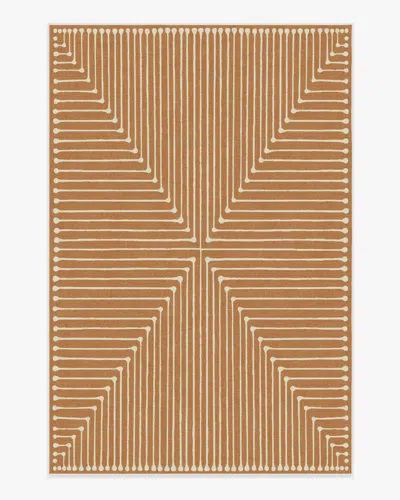 Ruggable Inkdrop Copper Flatwoven Rug By Jonathan Adler In Brown
