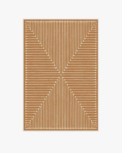 Ruggable Inkdrop Copper Flatwoven Rug By Jonathan Adler In Brown