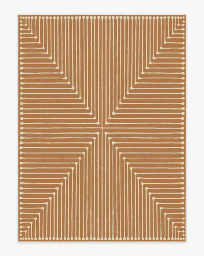 Ruggable Inkdrop Copper Flatwoven Rug By Jonathan Adler In Brown