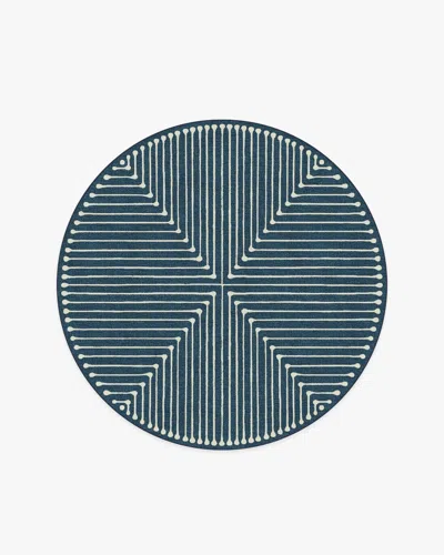 Ruggable Inkdrop Lapis Blue Flatwoven Rug By Jonathan Adler