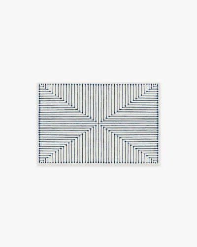 Ruggable Inkdrop Slate Blue Flatwoven Rug By Jonathan Adler