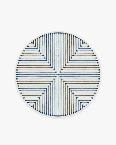 Ruggable Inkdrop Slate Blue Flatwoven Rug By Jonathan Adler