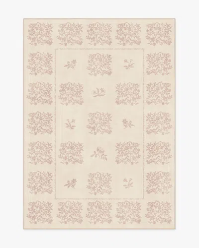 Ruggable Iona Cream & Vintage Blush Flatwoven Rug In Multi