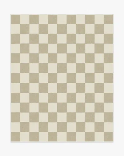 Ruggable Jaque Checkered Stone Flatwoven Rug In Multi