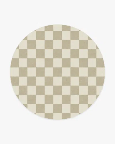 Ruggable Jaque Checkered Stone Flatwoven Rug In Multi