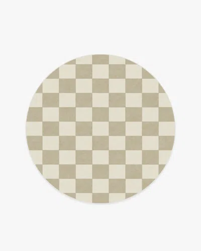Ruggable Jaque Checkered Stone Flatwoven Rug In Multi