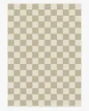 Ruggable Jaque Checkered Stone Flatwoven Rug In Multi