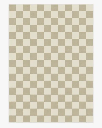 Ruggable Jaque Checkered Stone Flatwoven Rug In Multi
