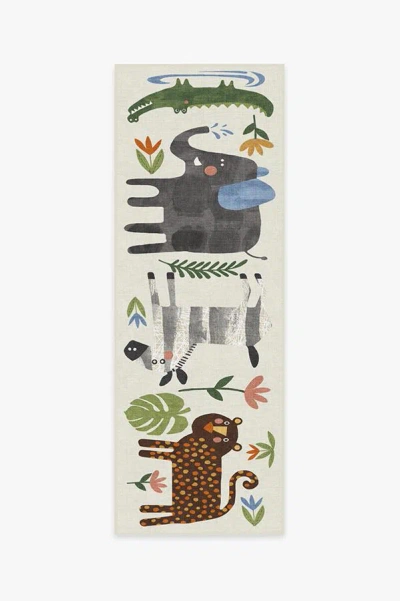 Ruggable Jungle Safari Multicolour Flatwoven Rug