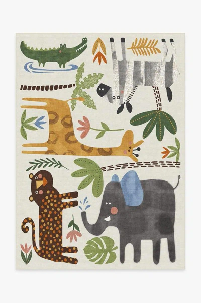 Ruggable Jungle Safari Multicolour Flatwoven Rug