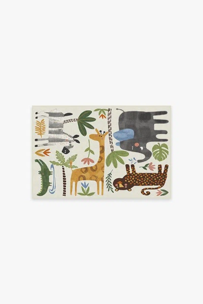 Ruggable Jungle Safari Multicolour Flatwoven Rug