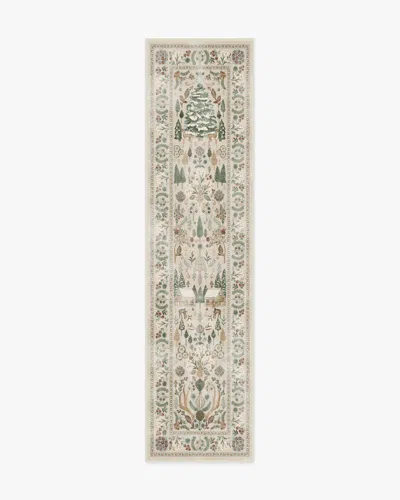 Ruggable Juniper Neutral Multicolor Flatwoven Rug In White