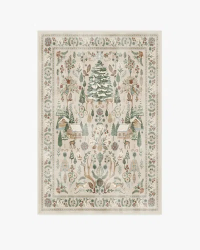 Ruggable Juniper Neutral Multicolor Flatwoven Rug In Blue