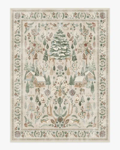 Ruggable Juniper Neutral Multicolor Flatwoven Rug In Brown