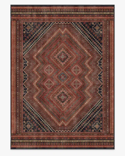 Ruggable Kaden Amber Red Flatwoven Rug In Brown