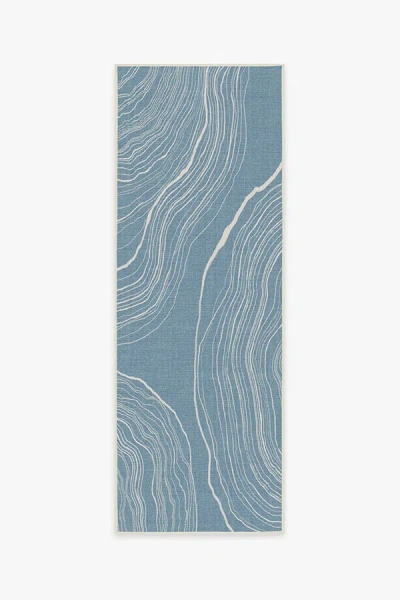 Ruggable Kalder Slate Blue Outdoor Rug